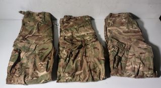 Various types of ex-military camo clothing - may include accessories - 214kg – may require repair