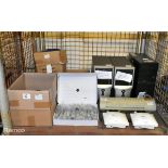 Mixed office and IT consumables - mixed cables, PCs & more - see description