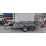 Wessex Trailers flatbed trailer with spare wheel - full details in the description