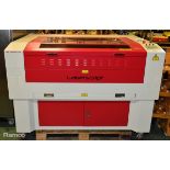 HPC Laser LS1290 laser cutting and engraving machine - full details in the desc.