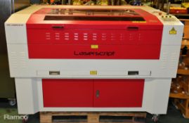 HPC Laser LS1290 laser cutting and engraving machine - full details in the desc.