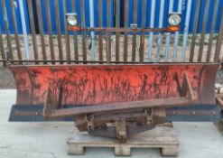 Sno-Way vehicle mounted orange snow plow - W 2200 x D 1400 x H 1170mm