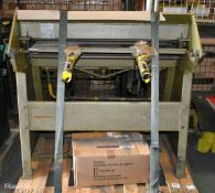 Edwards Truefold U/C 316 folding machine with spares and attachments (as pictured)