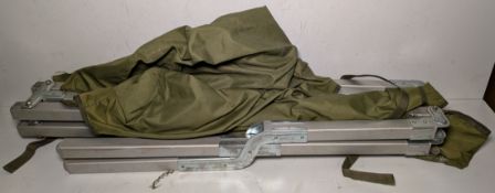 37x Heavy duty aluminium frame folding cot camp bed - SPARES OR REPAIRS - All are in need of repair