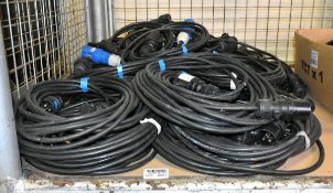 29x 16A power cables - 3-20m lengths