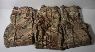Various types of ex-military camo clothing - may include accessories - 160kg – may require repair