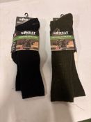 British Army Surplus - Mixed colour Kombat socks - 33 pairs