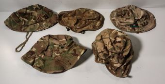 120x British Army MTP mixed hats - cold weather, tropical and combat - mixed sizes