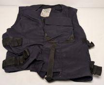 15x British Forces combat vests - mixed sizes - no filler - Navy Blue