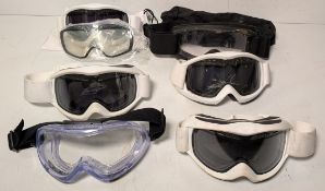 23x Mixed goggles - various types