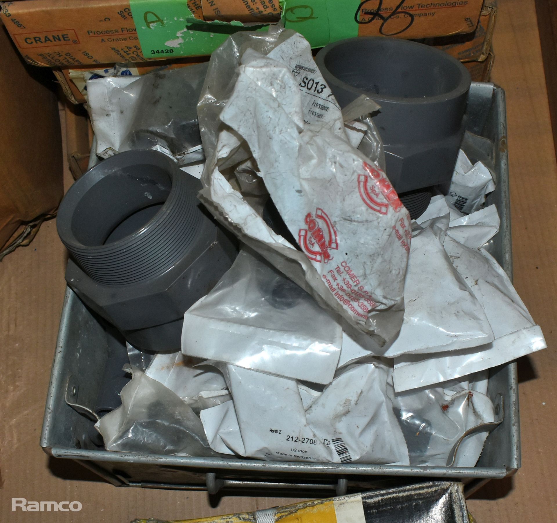 Workshop equipment and consumables - engineers squares, pipe fittings, diaphragms and bearings - Image 5 of 11