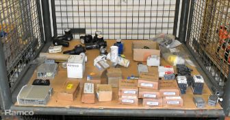 Mixed industrial automation parts - regulators, contractors, dual safety thermostat, switches