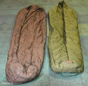 30x Medium weight sleeping bags - various types - may include arctic