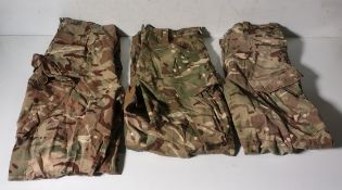 Various types of ex-military camo clothing - may include accessories - 212kg – may require repair