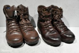 100x pairs of Grade 2 various combat boots - may include - Magnum, YDS, Haix - mixed sizes