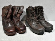 100x pairs of Grade 2 various combat boots - may include - Magnum, YDS, Haix - mixed sizes