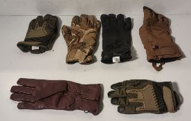 150x British Forces unpaired gloves - mixed styles - mixed sizes