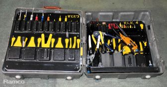Fibreglass portable workshop tool case with tools - W 540 x D 300 x H 560mm
