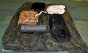 Various types of ex-military DPM accessories - 91kg – may require repair / be incomplete