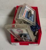Assorted drill chuck key attachments - see desc. for full list
