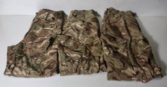 Various types of ex-military camo clothing - may include accessories - 170kg – may require repair