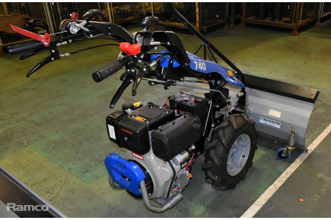 Tracmaster BCS 740 Powersafe two wheel tractor with BCS SL professional snowblade - Image 6 of 13