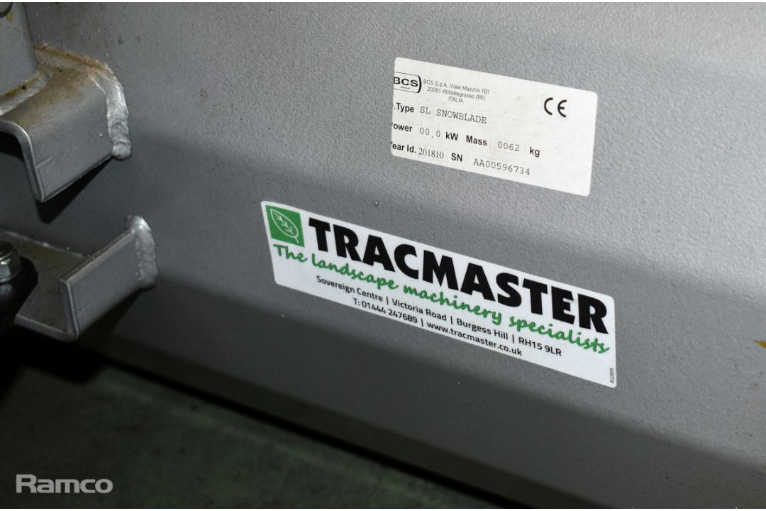 Tracmaster BCS 740 Powersafe two wheel tractor with BCS SL professional snowblade - Image 11 of 12