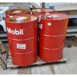 2x Mobil Vacuoline 128 high performance circulating oil - 208L drums, 2x Teresstic T68 - 208L drums