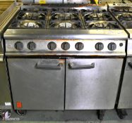 Falcon Dominator G3101 6 burner gas oven / range - W 900 x D 870 x H 940mm