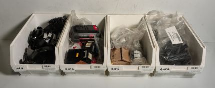 Assorted industrial consumables for power tools - cord guards, ball bearings & more - see desc.