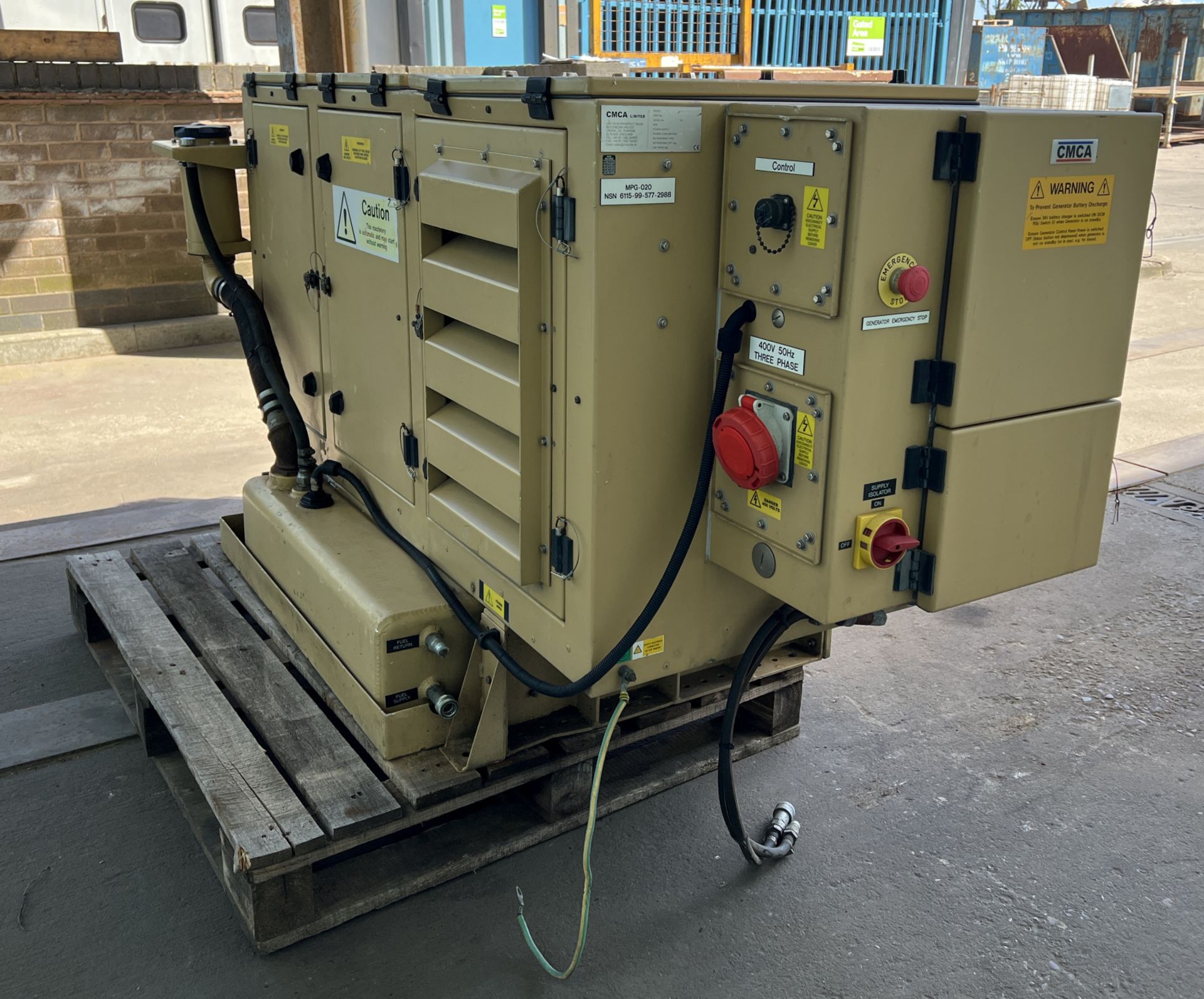 CMCA MPG020 3-phase 20kW/400V/50Hz diesel generator with Yanmar 3TNV88-DSAP water-cooled engine - Image 5 of 21