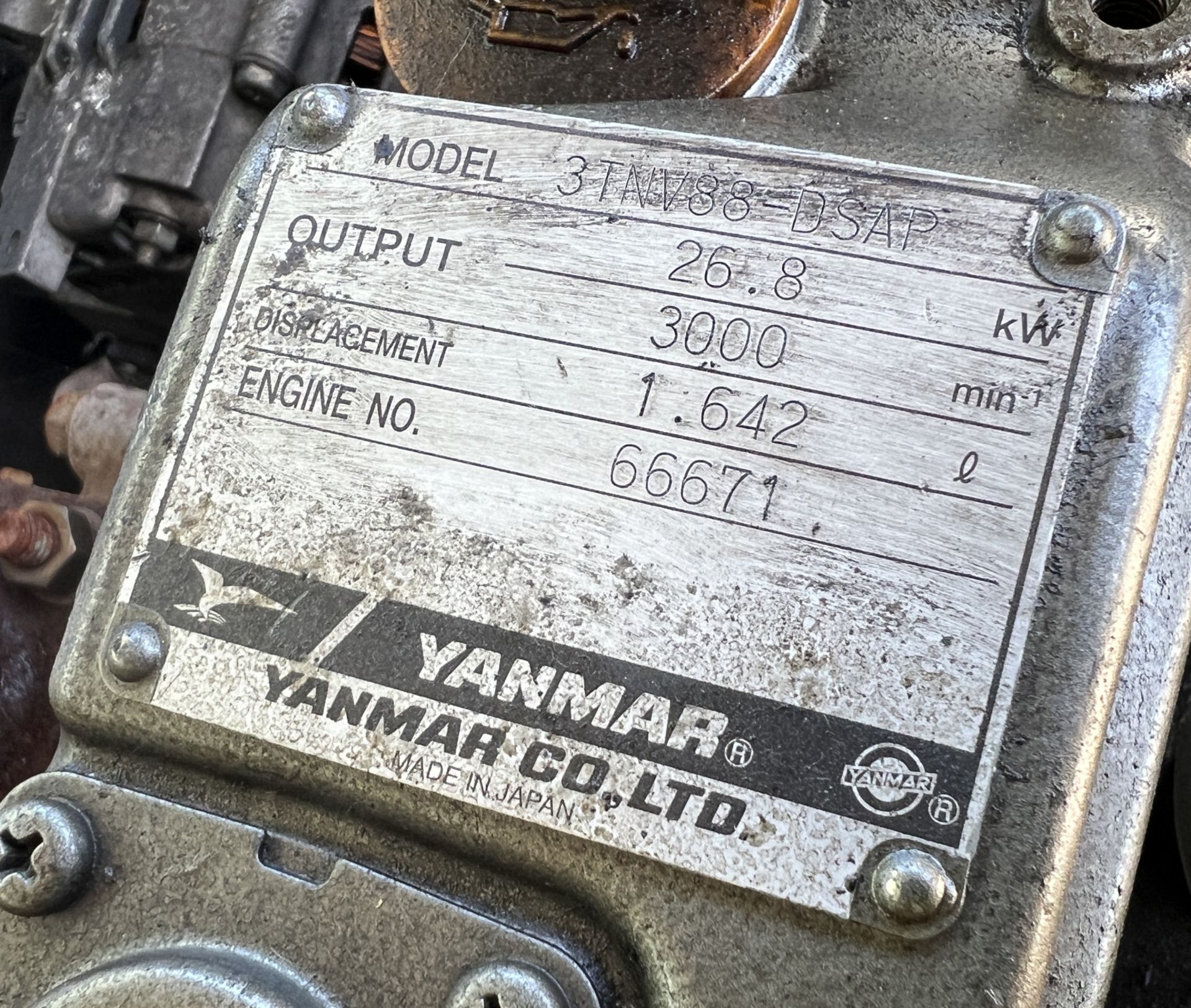 CMCA MPG020 3-phase 20kW/400V/50Hz diesel generator with Yanmar 3TNV88-DSAP water-cooled engine - Image 11 of 21