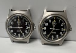 2x CWC W10-6645-99 British Army issue quartz wristwatches - 2004 - details in the description