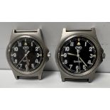 2x CWC W10-6645-99 British Army issue quartz wristwatches - 1997 - details in the description