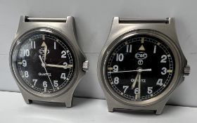 2x CWC W10-6645-99 British Army issue quartz wristwatches - 1998 - details in the description