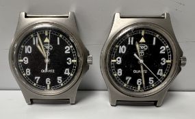2x CWC W10-6645-99 British Army issue quartz wristwatches - 1997 - details in the description