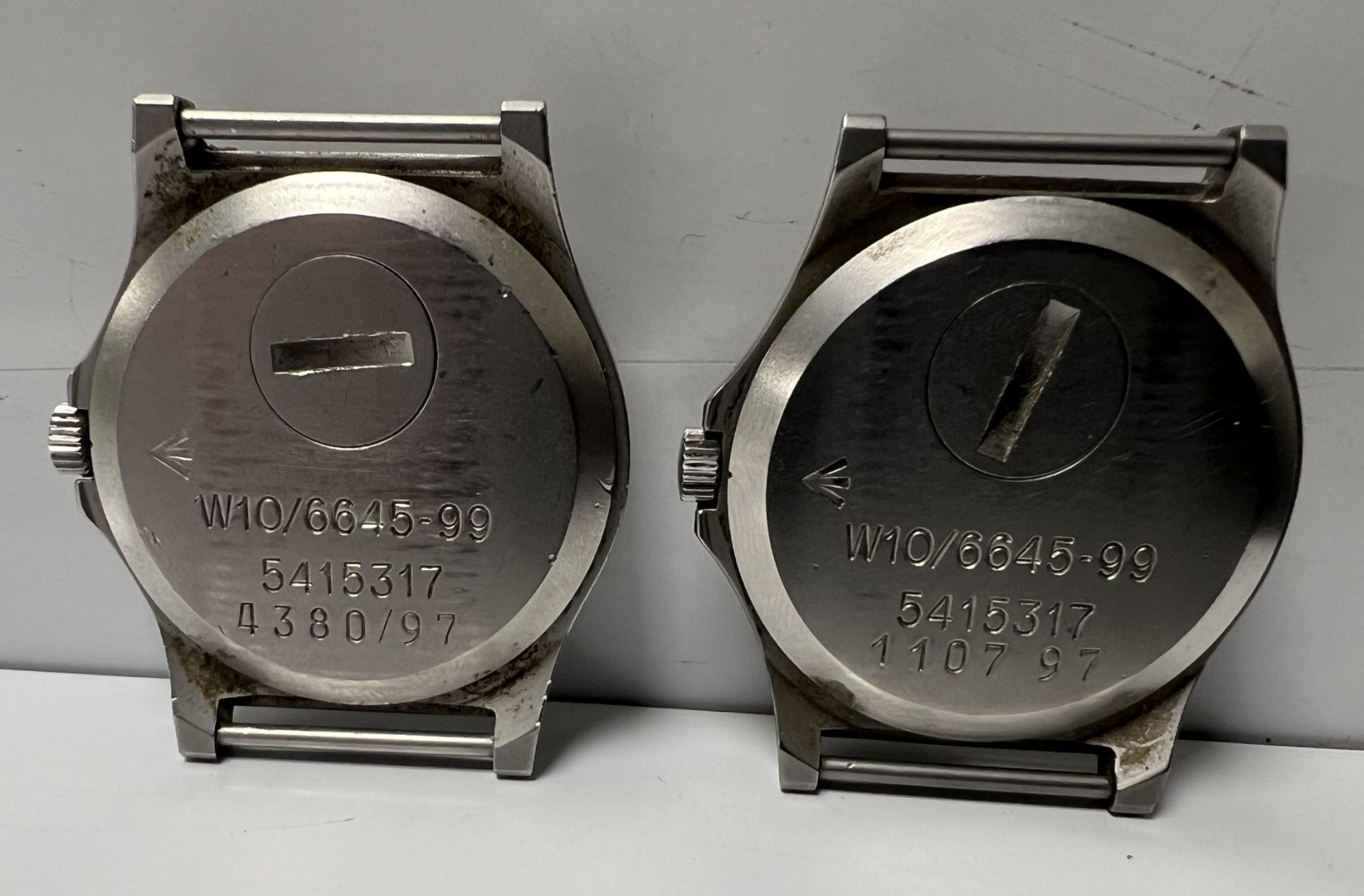 2x CWC W10-6645-99 British Army issue quartz wristwatches - 1997 - details in the description - Image 2 of 4
