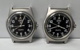 2x CWC W10-6645-99 British Army issue quartz wristwatches - 2005 - details in the description