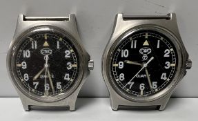 2x CWC W10-6645-99 British Army issue quartz wristwatches - 1997 - details in the description