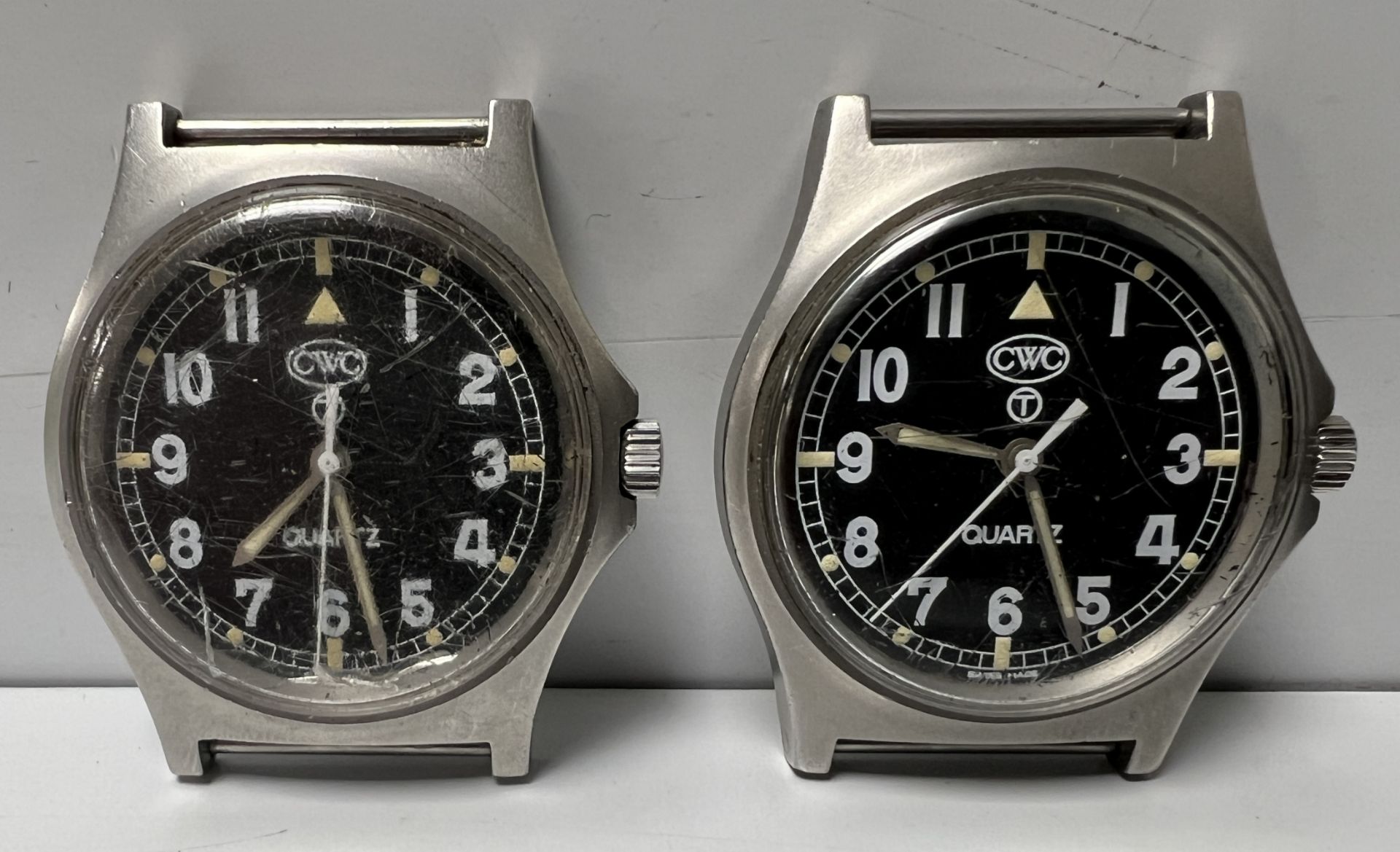 2x CWC W10-6645-99 British Army issue quartz wristwatches - 1997 - details in the description