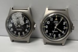 2x CWC W10-6645-99 British Army issue quartz wristwatches - 2004 - details in the description