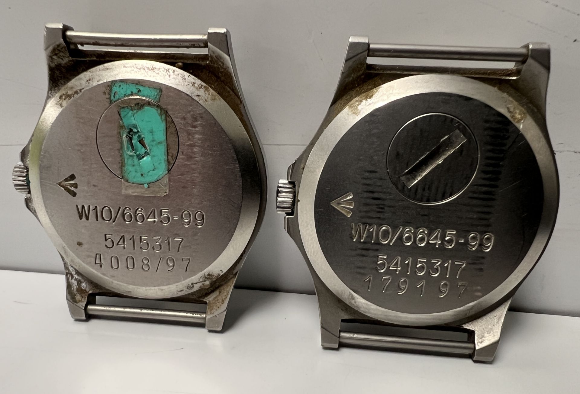 2x CWC W10-6645-99 British Army issue quartz wristwatches - 1997 - details in the description - Image 2 of 4