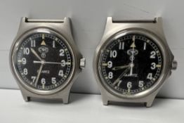 2x CWC W10-6645-99 British Army issue quartz wristwatches - 2004 - details in the description
