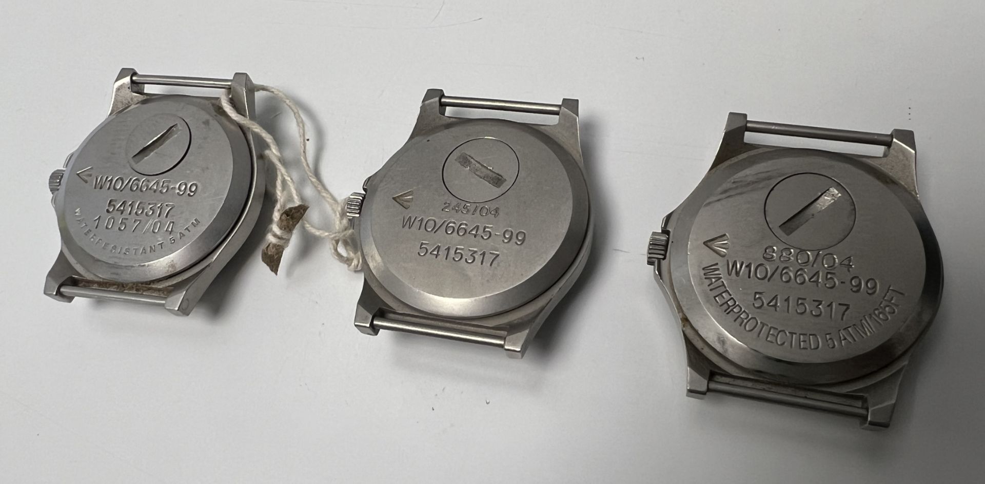 3x CWC W10-6645-99 British Army issue quartz wristwatches - 2004 - details in the description - Image 2 of 4