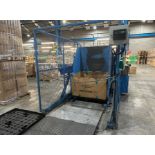 Box tipper including outfeed chute and safety cage approx 5.6m L x 2.0m W x 2.2m H includes scales