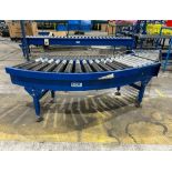 4x intersection bend roller conveyors approx 2.5m L x 0.48m W x 0.52m H