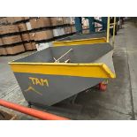2x forklift tipping bins approx 1.25m W x 1.62m L x 1.05m H