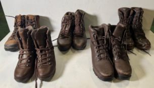 100x pairs of grade 2 various combat boots - may include - Magnum, YDS, Haix - mixed sizes