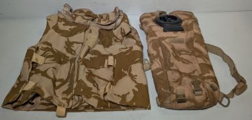 Various types of ex-military desert accessories - 183kg – may require repair/be incomplete