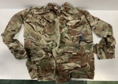 Various types of ex-military camo clothing - may include accessories - 194kg – may require repair